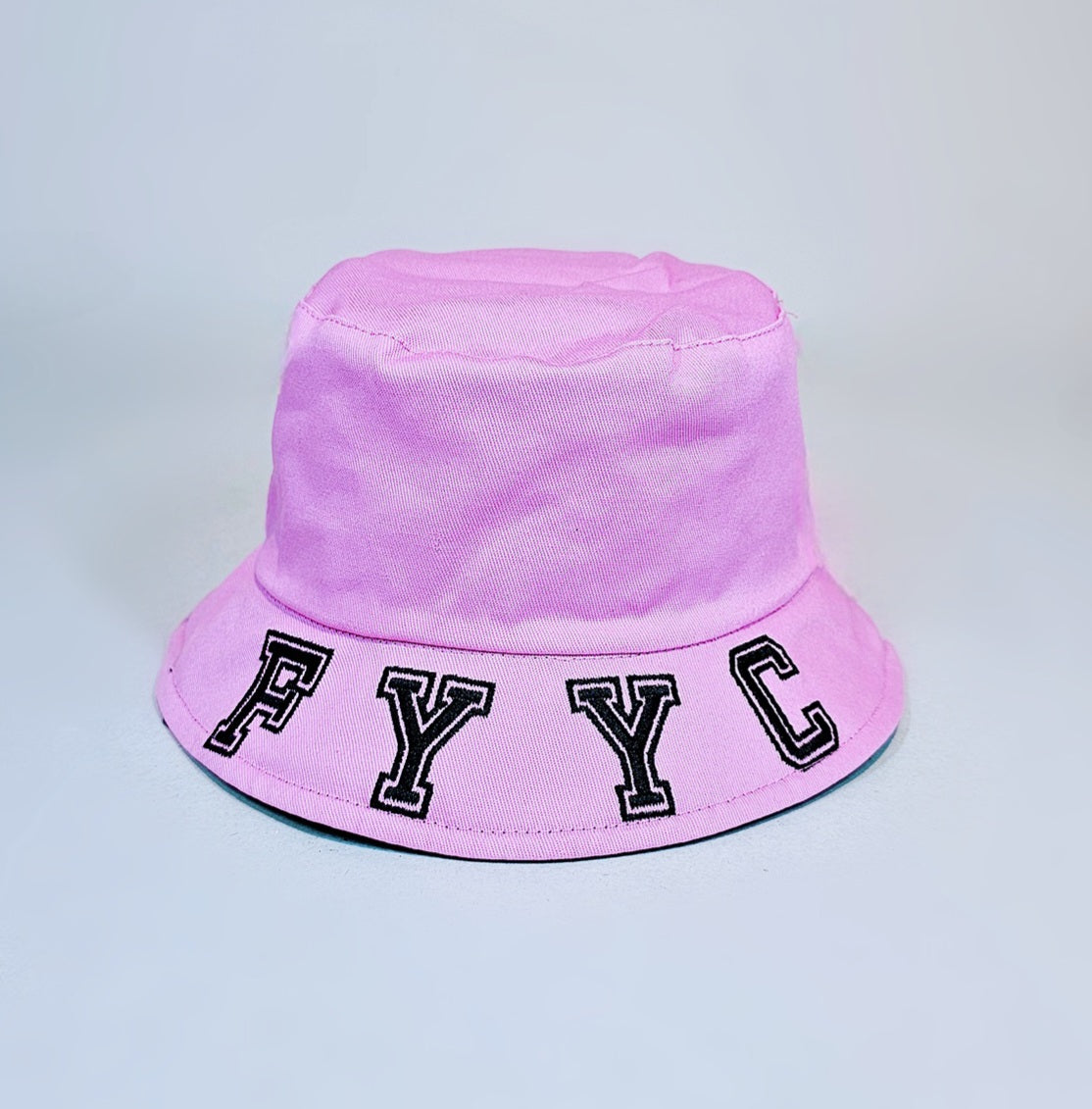 PINK AND BLACK BUCKET HAT