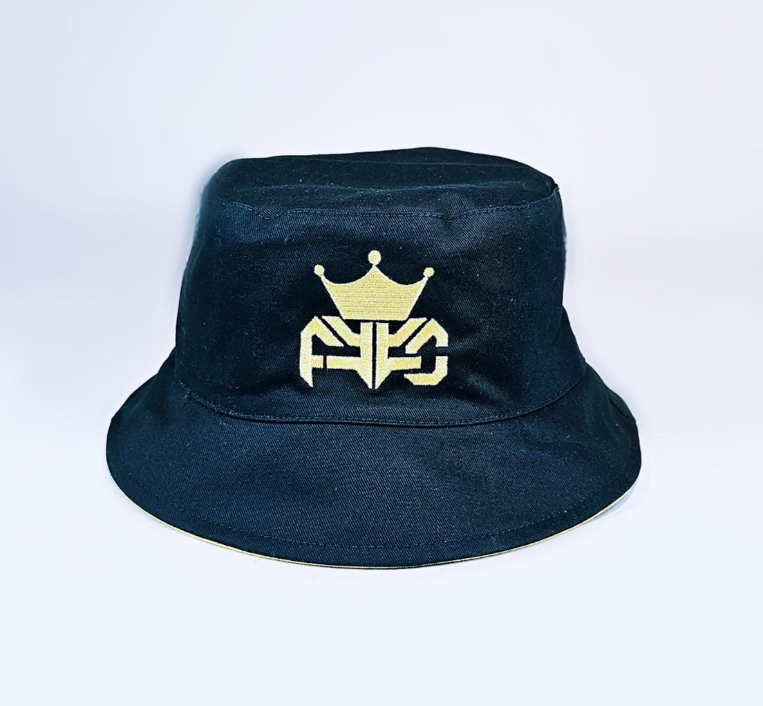 YELLOW AND BLACK BUCKET HAT