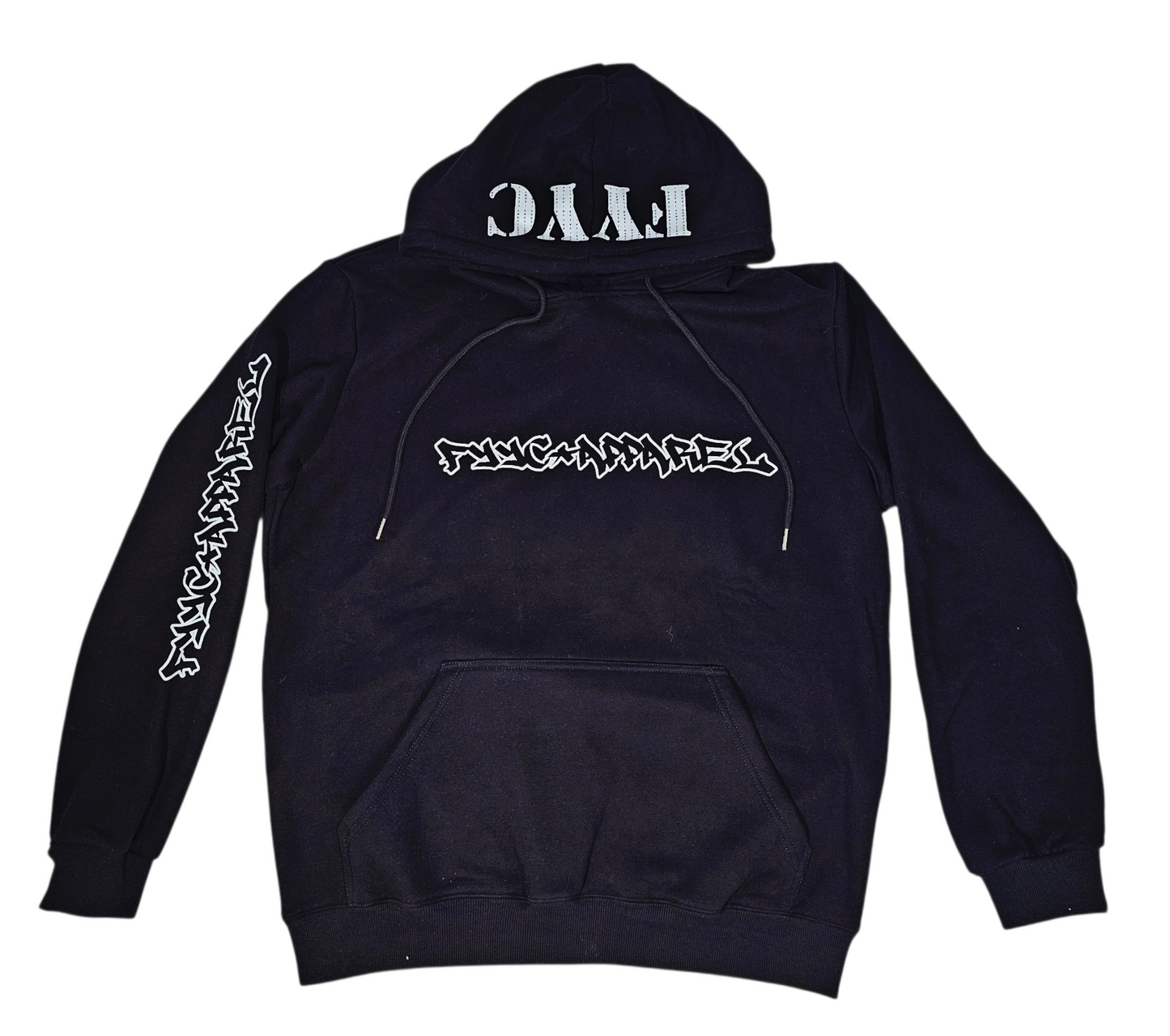 BLACK AND WHITE FYYC HOODIE