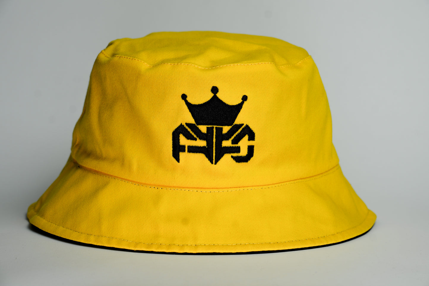 YELLOW AND BLACK BUCKET HAT