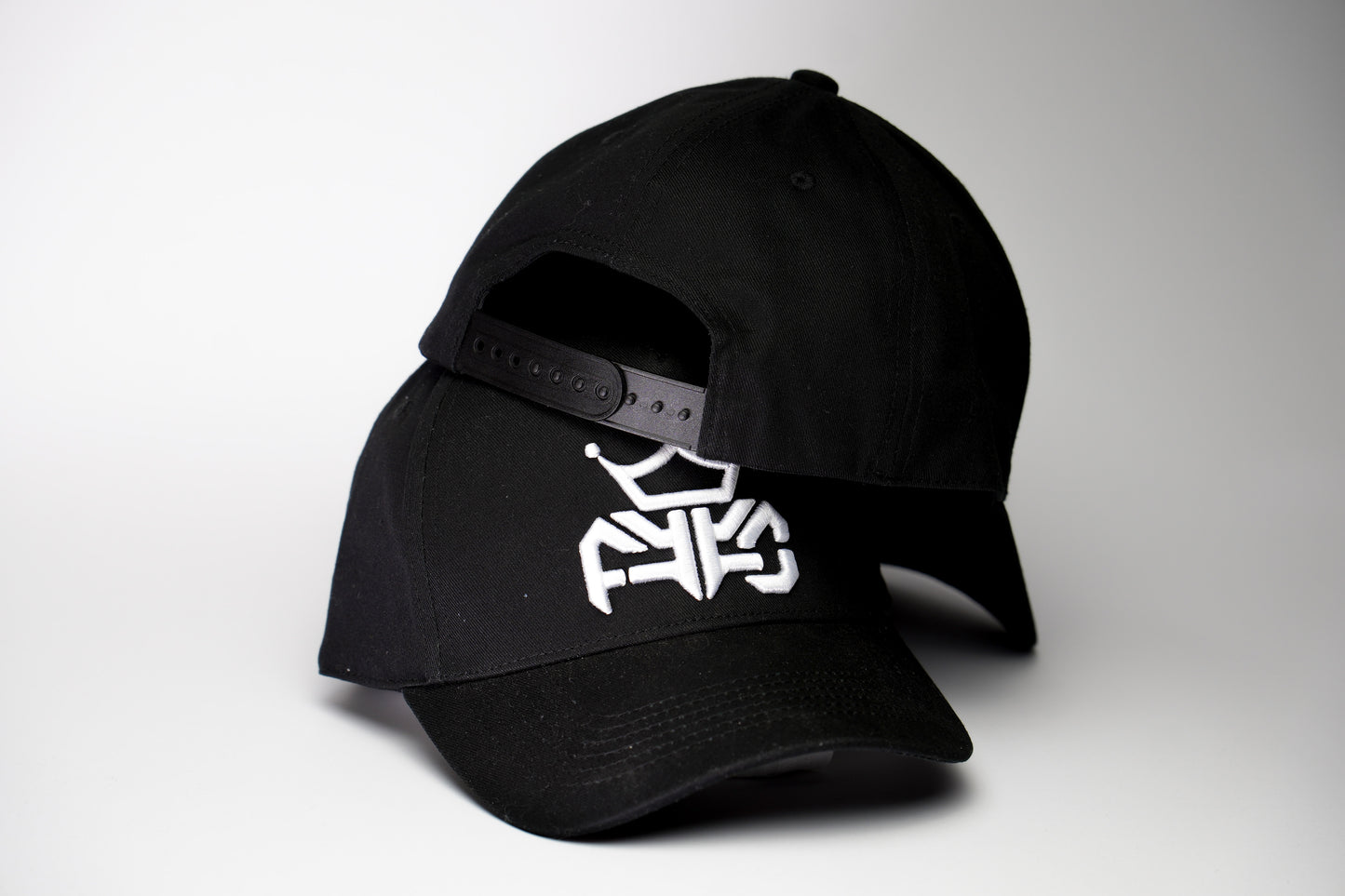 Crown logo curved brim cap