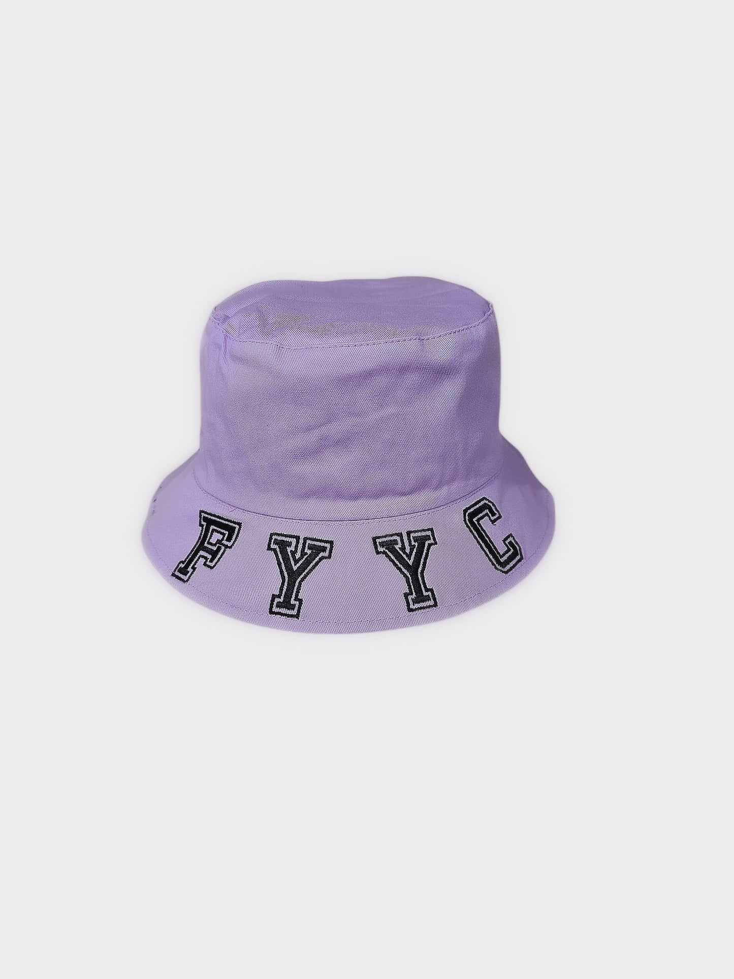 PURPLE AND BLACK BUCKET HAT