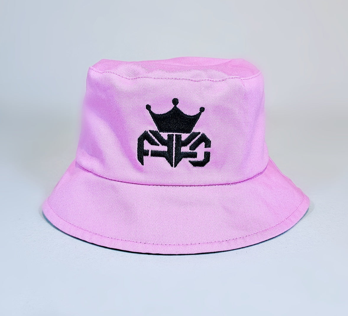 PINK AND BLACK BUCKET HAT