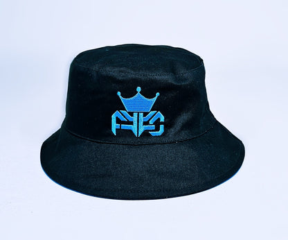 BLUE AND BLACK BUCKET HAT