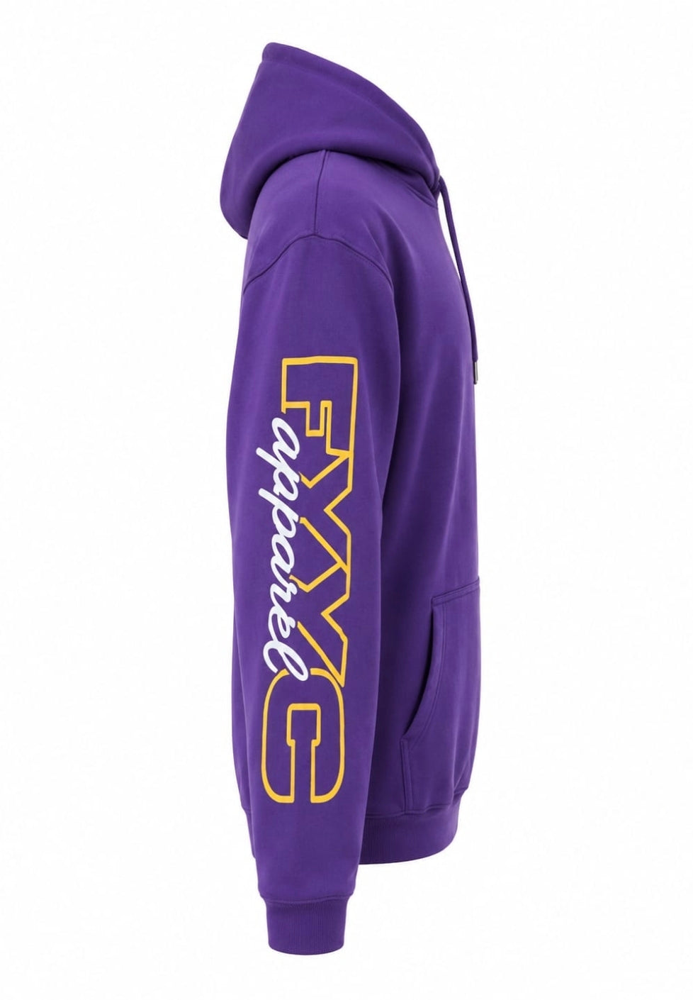 PURPLE WITH YELLOW SKUTTET LOGO HOODIE