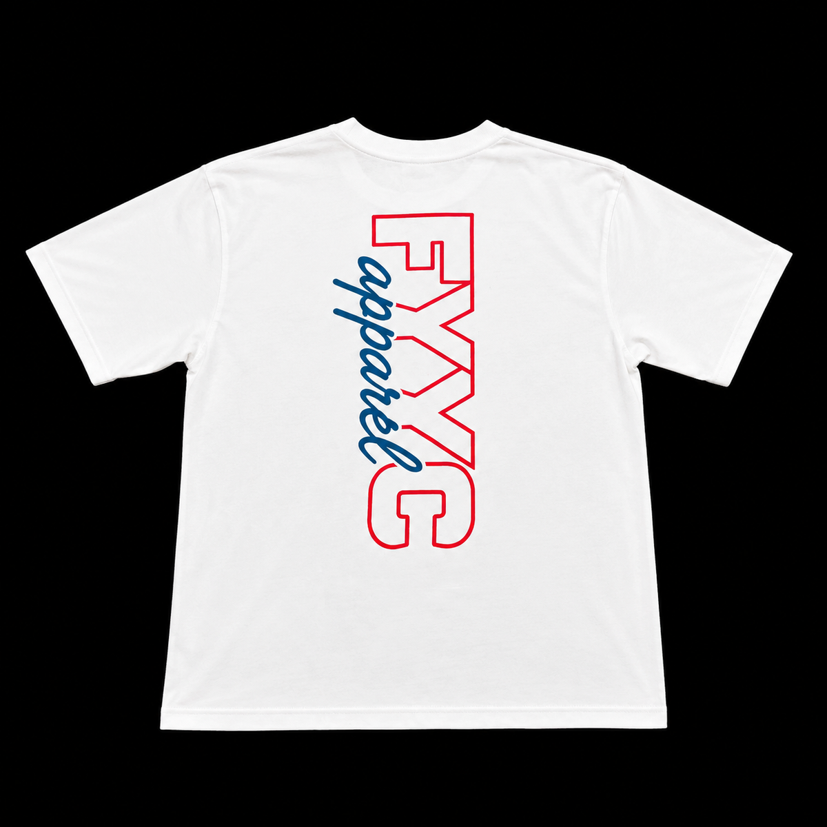 PINK AND BLUE OUTLINE TEE