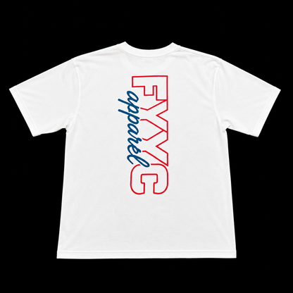 PINK AND BLUE OUTLINE TEE
