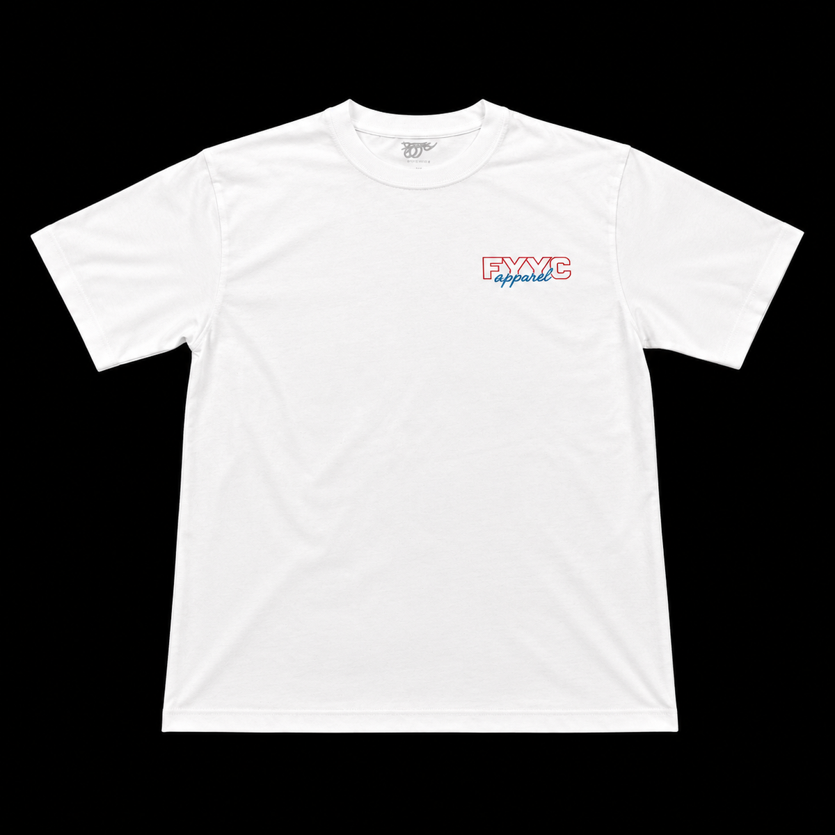 PINK AND BLUE OUTLINE TEE