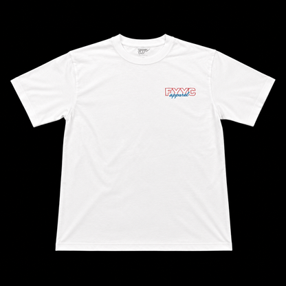 PINK AND BLUE OUTLINE TEE