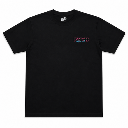 PINK AND BLUE OUTLINE TEE