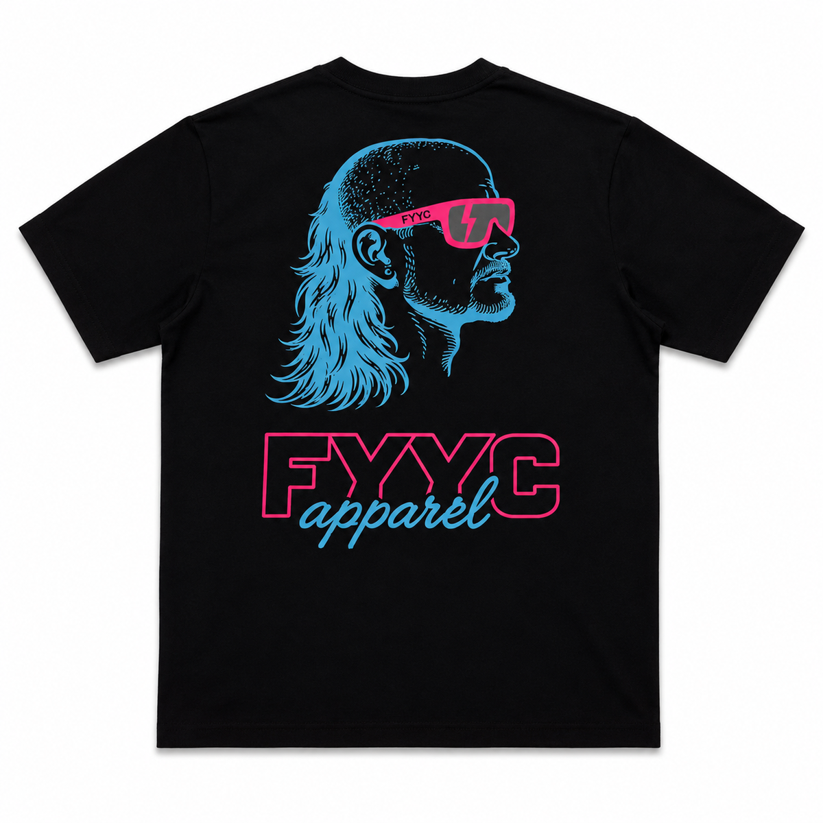 PINK AND BLUE SKULLET TEE