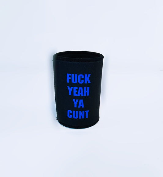 BLUE AND BLACK FYYC STUBBY HOLDER