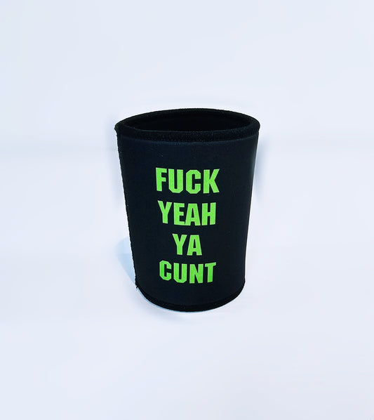 GREEN AND BLACK FYYC STUBBY HOLDER