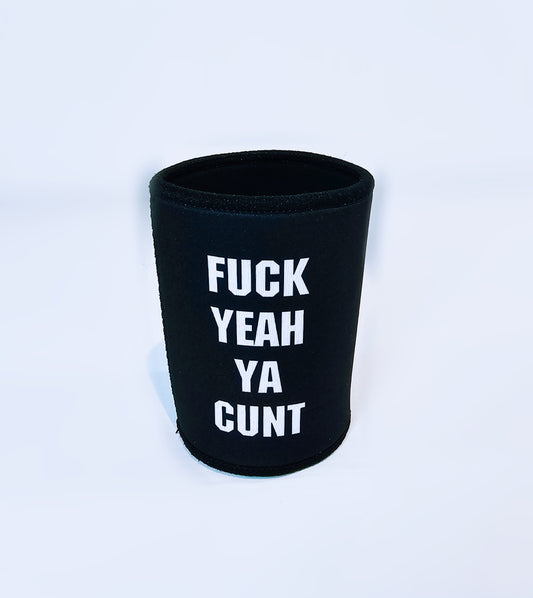 WHITE AND BLACK FYYC STUBBY HOLDER