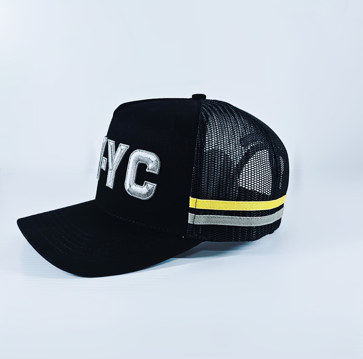 YELLOW STRIPE TRUCKER CAP