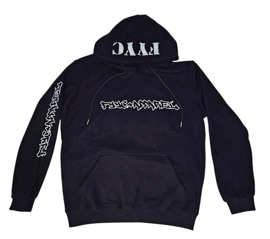 BLACK AND WHITE FYYC HOODIE