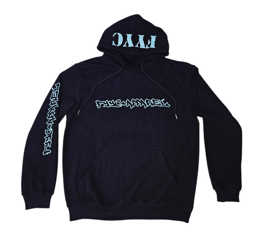 BLACK AND BLUE FYYC HOODIE